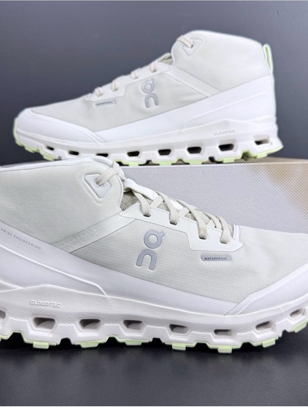 On Cloud Waterproof Mid-Top Sneakers - White